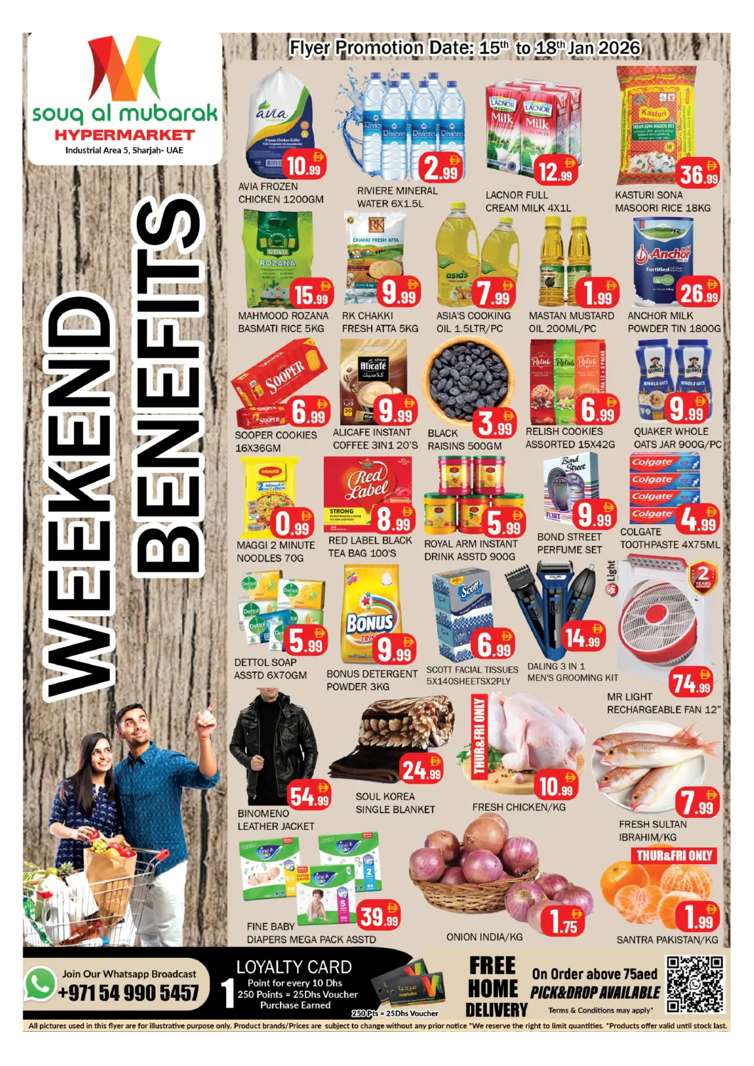 UAE - Sharjah / Ajman Souk Al Mubarak Hypermarket offers in D4D Online. Industrial Area 5 ,Sharjah. . Till 18th January