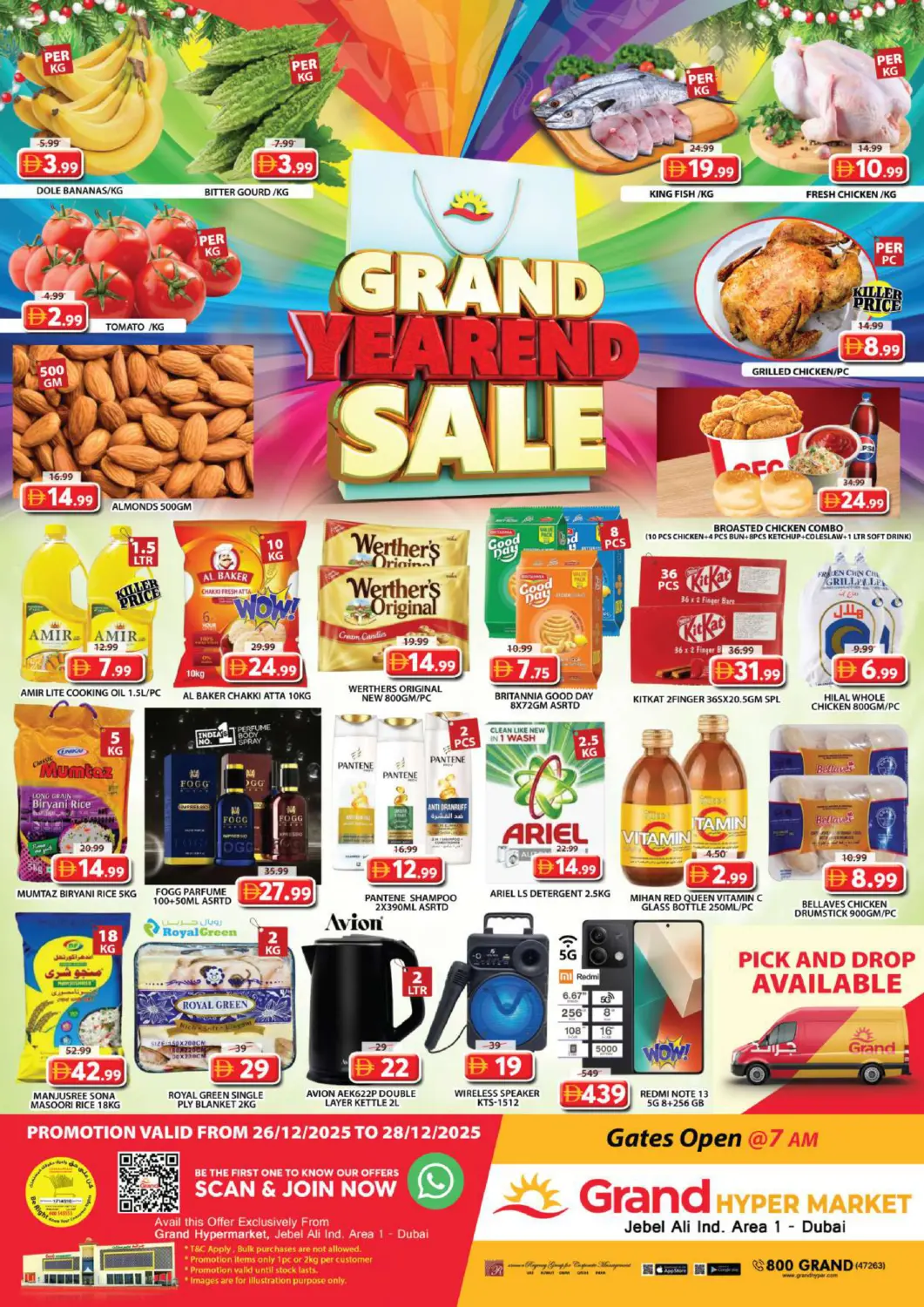 UAE - Dubai Grand Hyper Market offers in D4D Online. Jabel Ali industrial Area-Dubai. . Till 28th December