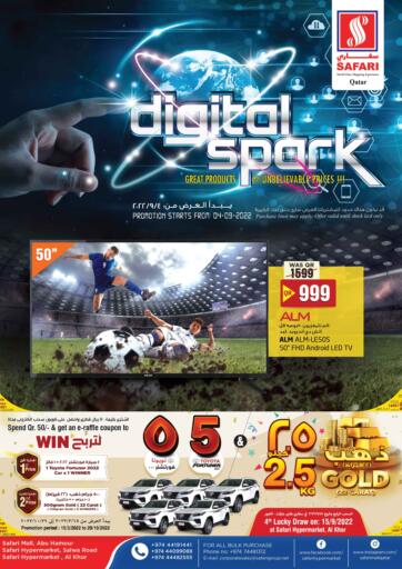 Qatar - Al Rayyan Safari Hypermarket offers in D4D Online. Digital Sparkle. . Till 17th September