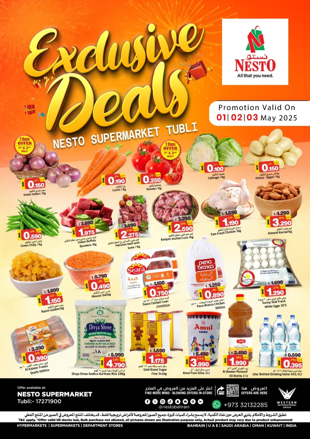 Bahrain NESTO  offers in D4D Online. Tubli - Exclusive Deals. . Till 3rd May