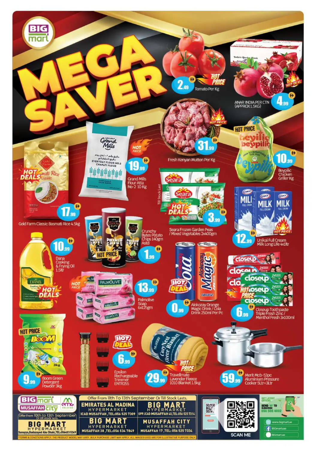 UAE - Abu Dhabi BIGmart offers in D4D Online. Musaffah,Abudabi. . Till 13th September