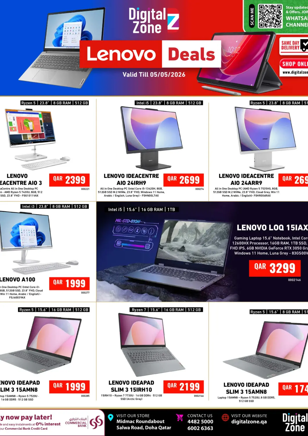 Qatar - Al Daayen Digital Zone Trading offers in D4D Online. Lenovo Deals. . Till 5th May