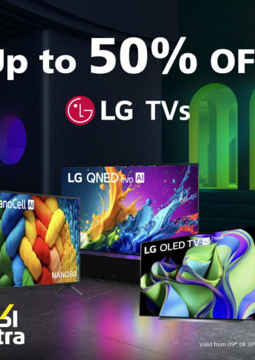 UP TO 50% on LG TVs