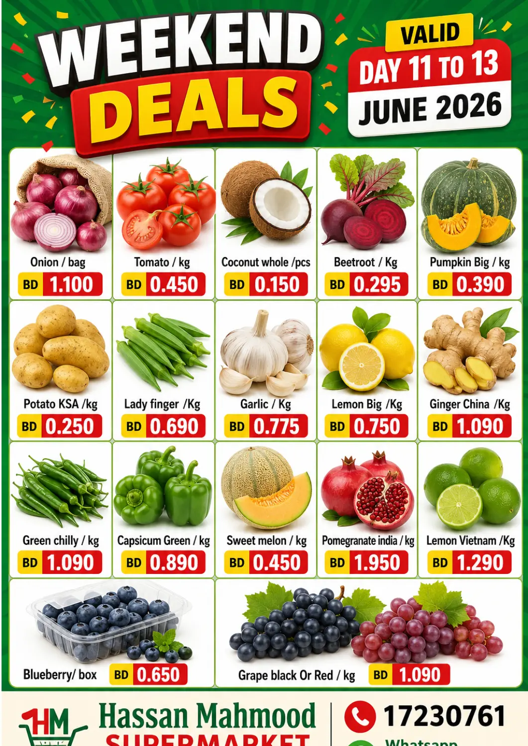 Bahrain Hassan Mahmood Group offers in D4D Online. Weekend Deals. . Till 13th June