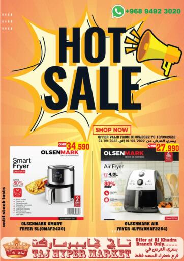 Oman - Sohar TAJ Hypermarket offers in D4D Online. Al Khadra - Hot Sale. . Till 10th September