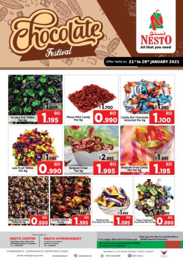 Bahrain NESTO offers in D4D Online. Chocolate Festival. Chocolate Festival @ NESTO!!
Get Unbelievable Discounts On Chocolates At Nesto.
Avail This Offer Before 28th January!
Hurry Now!!
Have a Good Shopping!!. Till 28th January