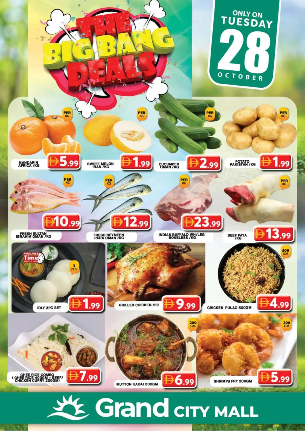 UAE - Dubai Grand Hyper Market offers in D4D Online. Grand City Mall. . Only On 28th October