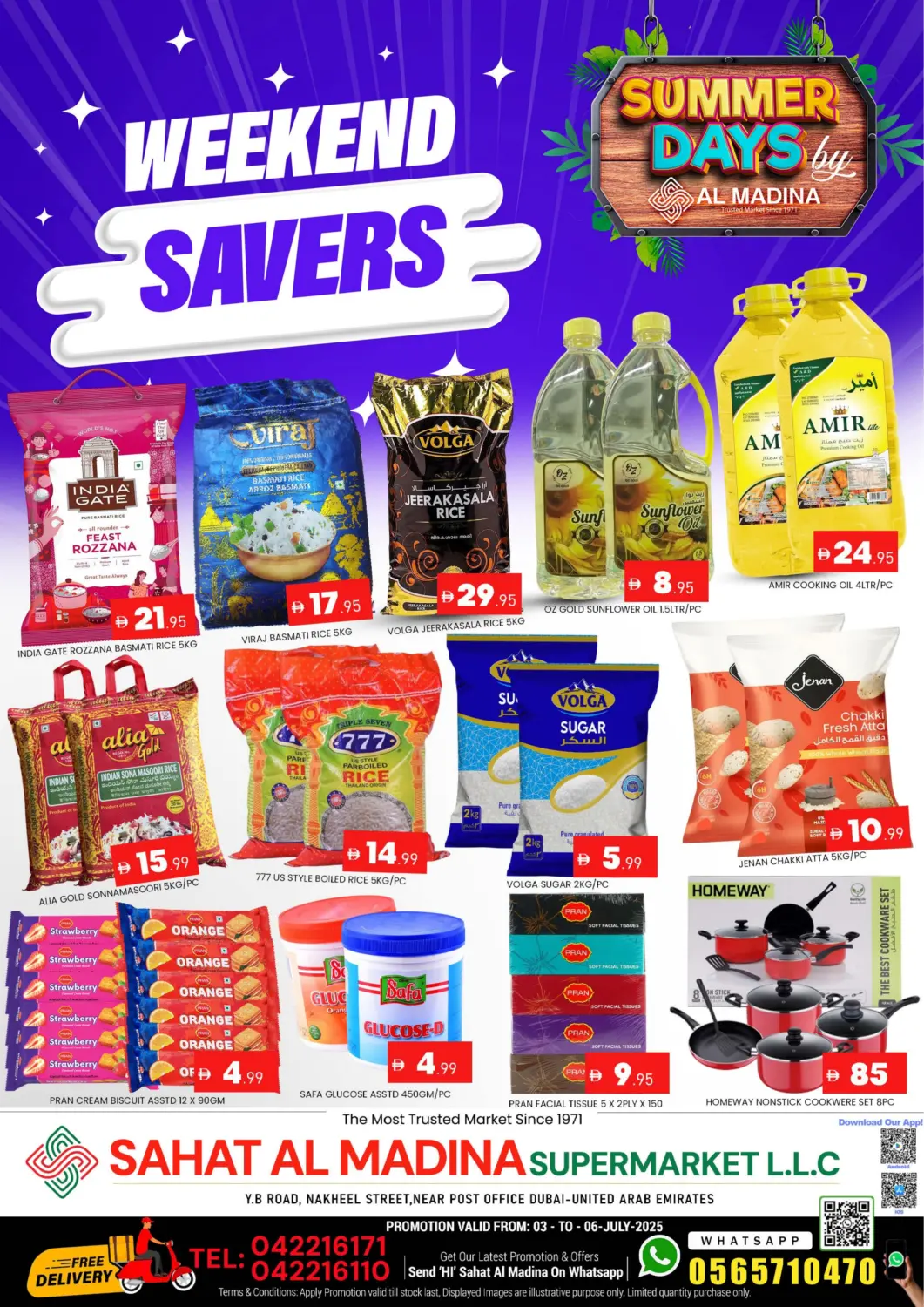 UAE - Dubai AL MADINA (Dubai) offers in D4D Online. SAHAT AL MADINA -  DEIRA. . Till 6th July