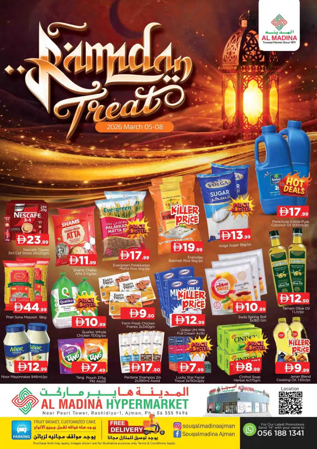 UAE - Sharjah / Ajman AL MADINA offers in D4D Online. Rashidiya 1- Ajman. . Till 8th March