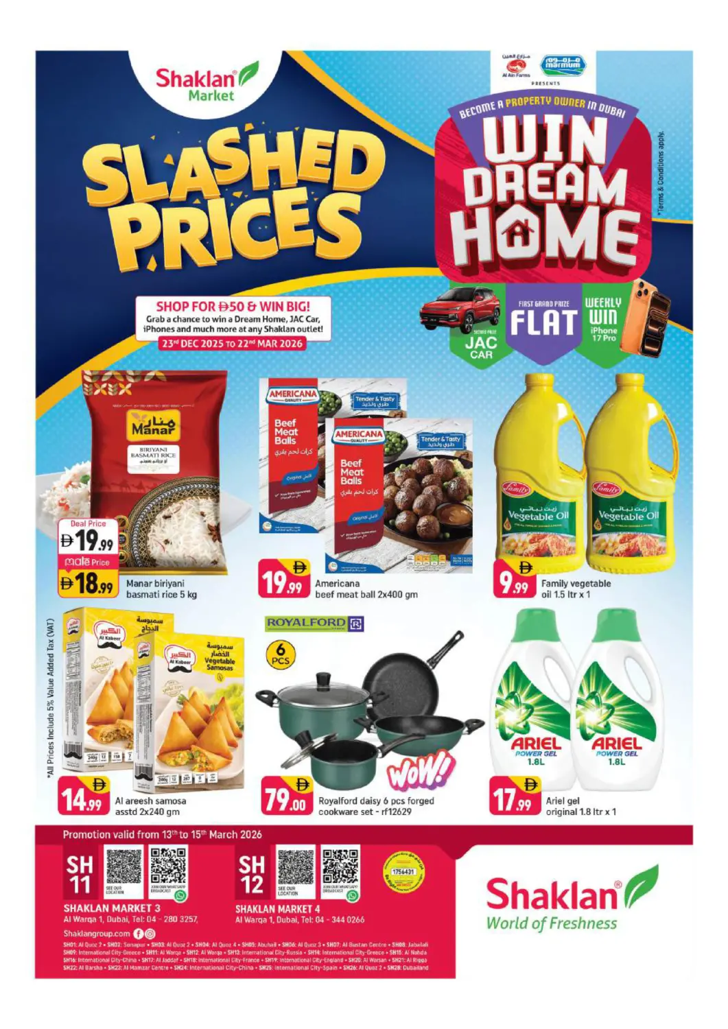 UAE - Dubai Shaklan  offers in D4D Online. Al Warqa 1, Dubai. . Till 15th March