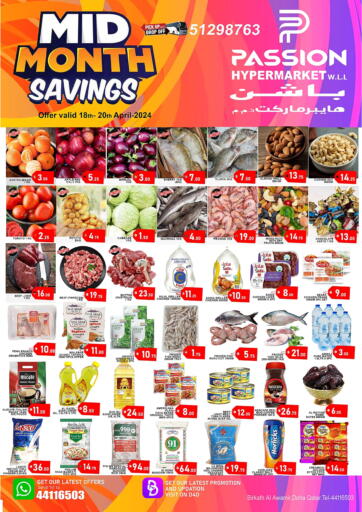 Qatar - Al Daayen Passion Hypermarket offers in D4D Online. Mid Month Savings. . Till 20th April