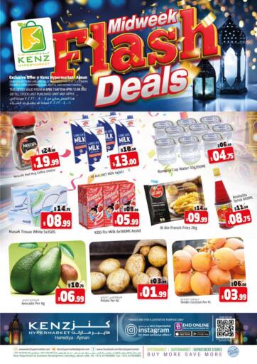 UAE - Sharjah / Ajman Kenz Hypermarket offers in D4D Online. Midweek Flash Deals. . Till 06th April