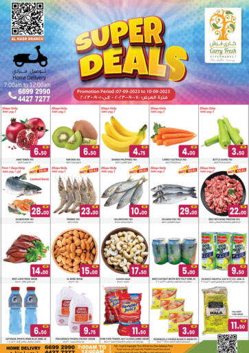 Qatar - Al-Shahaniya Carry Fresh Hypermarket offers in D4D Online. Super deals @ Al Nasr. . Till 10th September