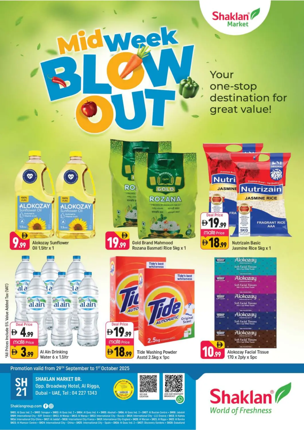 UAE - Dubai Shaklan  offers in D4D Online. Al Rigga - Dubai. . Till 1st October