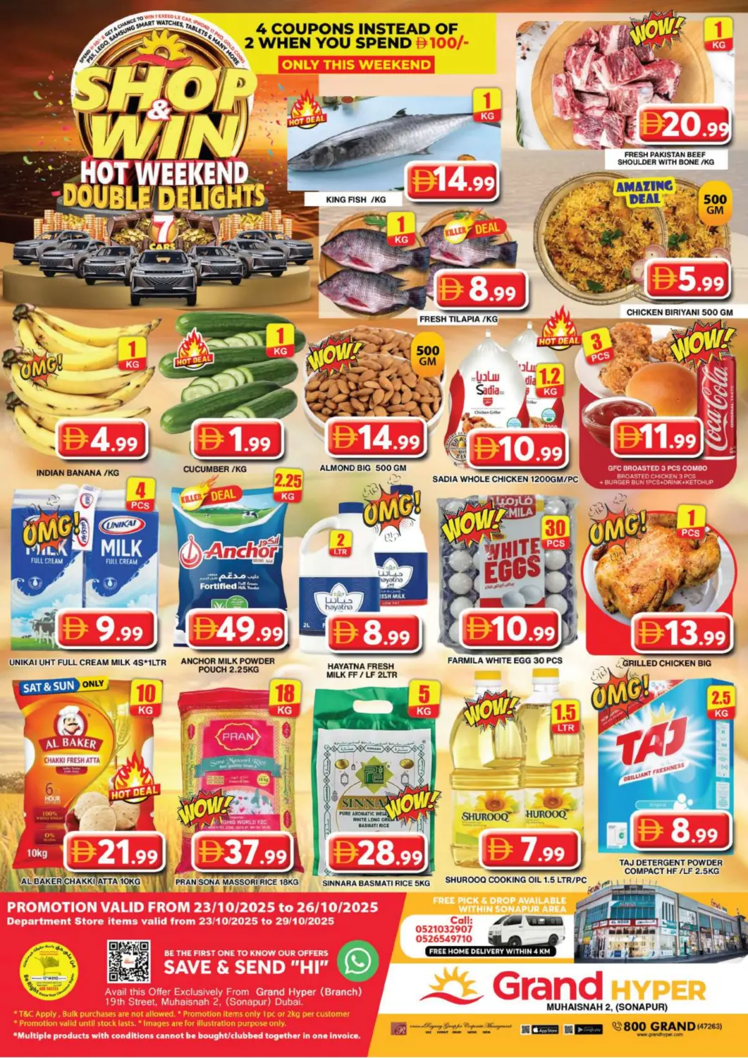 UAE - Dubai Grand Hyper Market offers in D4D Online. Muhaisnah 2, (Sonapur). . Till 26th October
