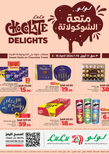 Saudi Arabia LULU Hypermarket offers in D4D Online. Chocolate Delights. . Till 16th April
