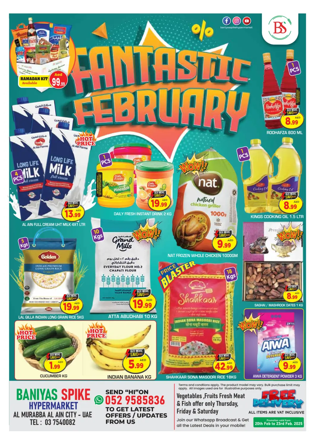 UAE - Abu Dhabi Baniyas Spike  offers in D4D Online. Al Ain. . Till 23rd February