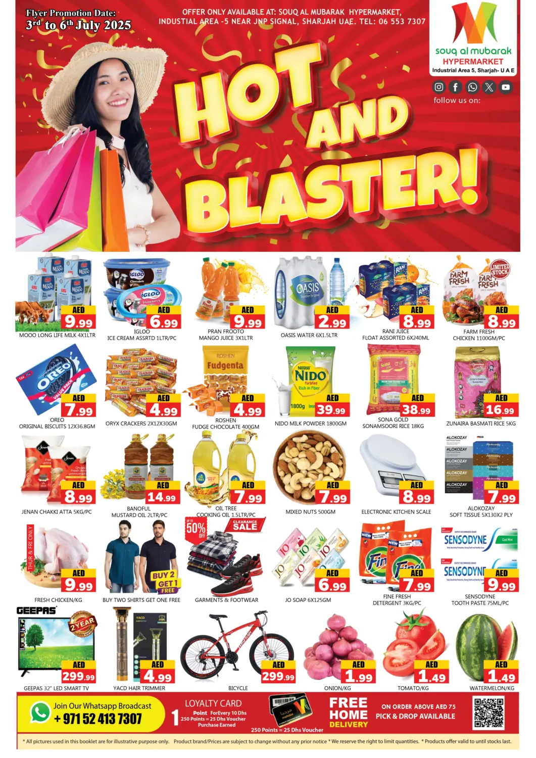 UAE - Sharjah / Ajman Souk Al Mubarak Hypermarket offers in D4D Online. Industrial Area 5 ,Sharjah. . Till 6th July