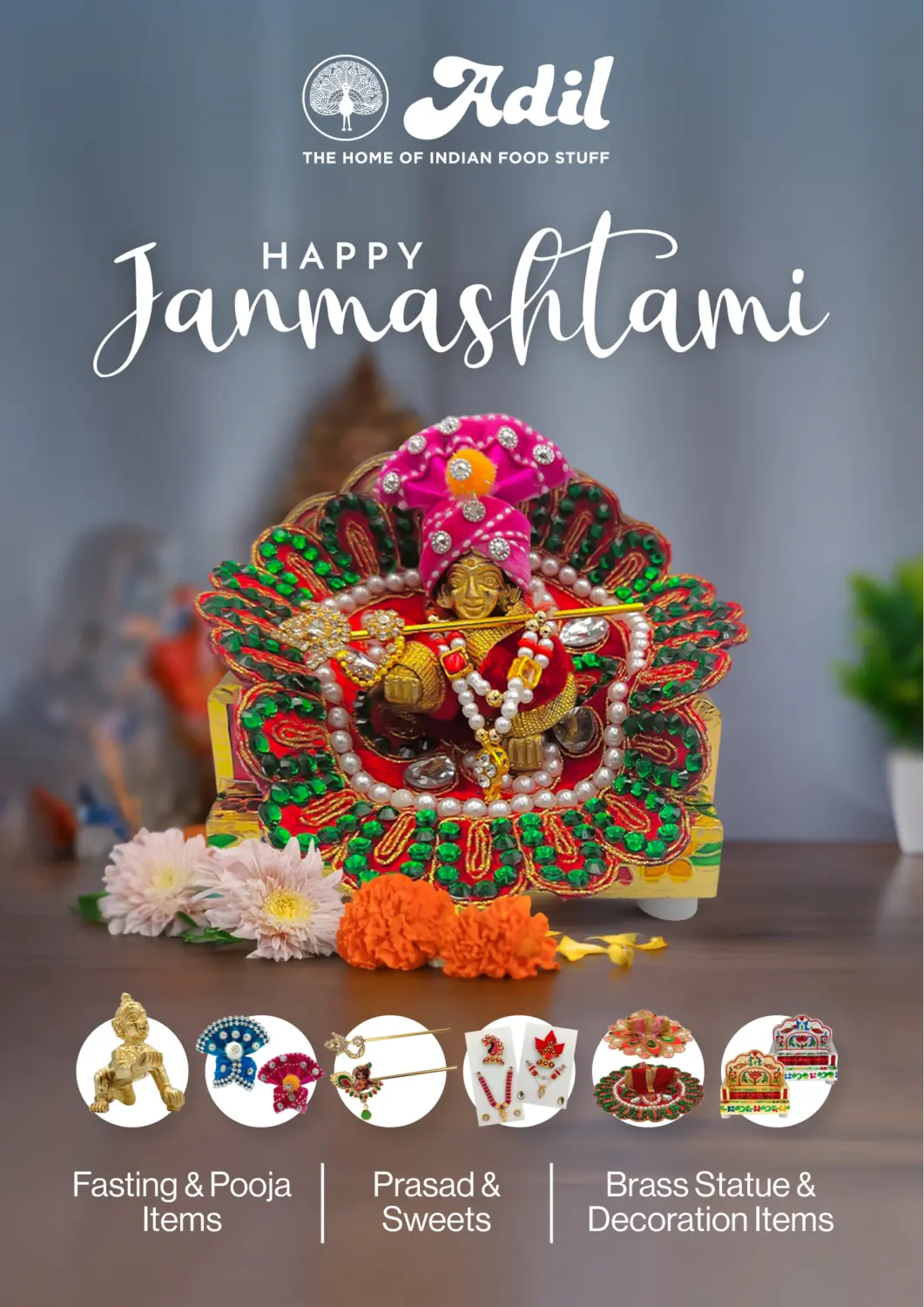 UAE - Abu Dhabi Adil Supermarket offers in D4D Online. Happy Janmashtami. . Till 31st July