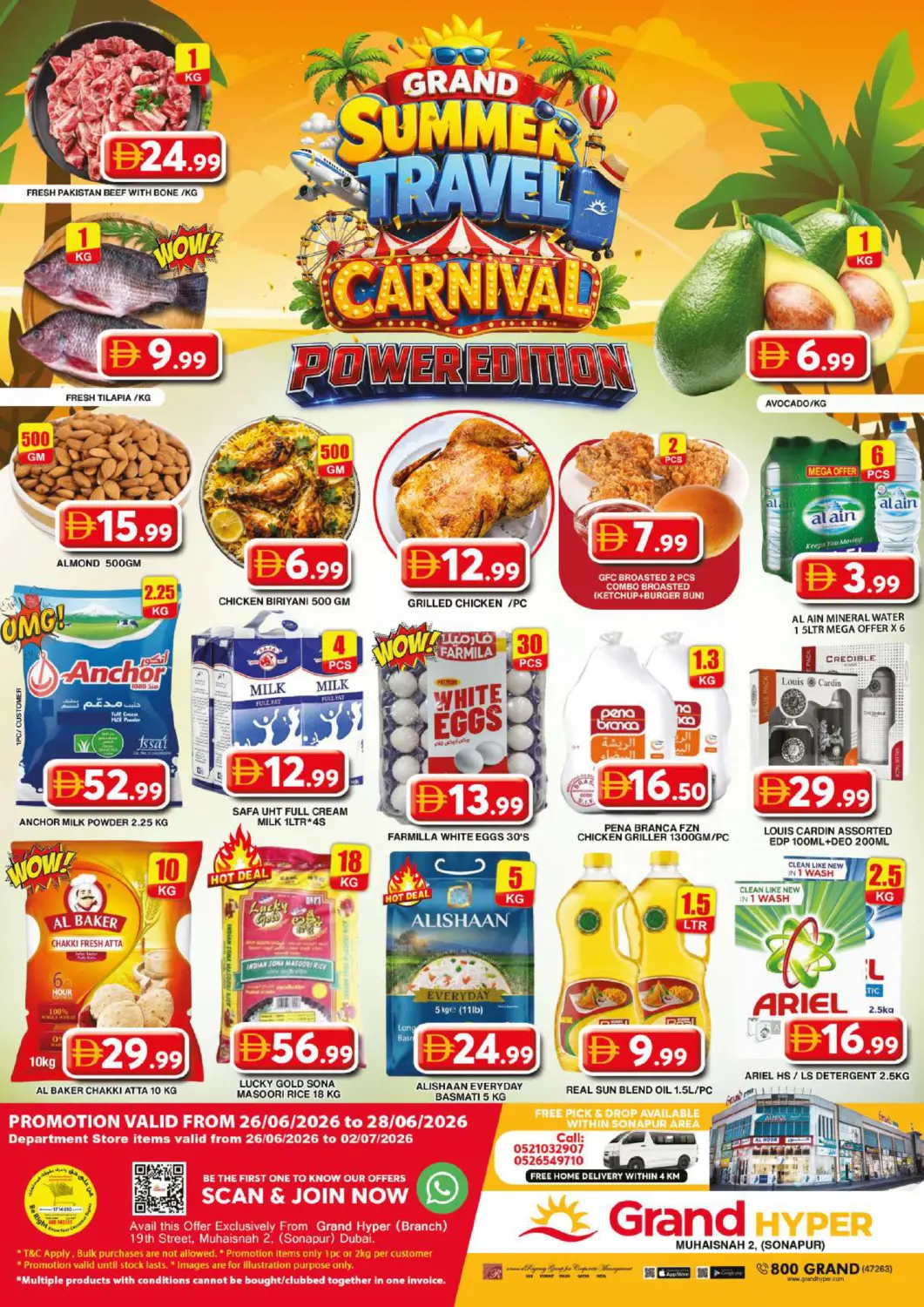 UAE - Dubai Grand Hyper Market offers in D4D Online. Muhaisnah-2 Sonapur. . Till 28th June
