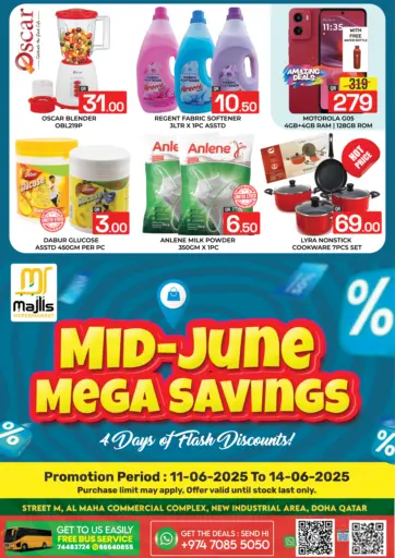 Majlis Hypermarket - Mid -June Mega Savings in Qatar Offers - Qatar Mid -June Mega Savings