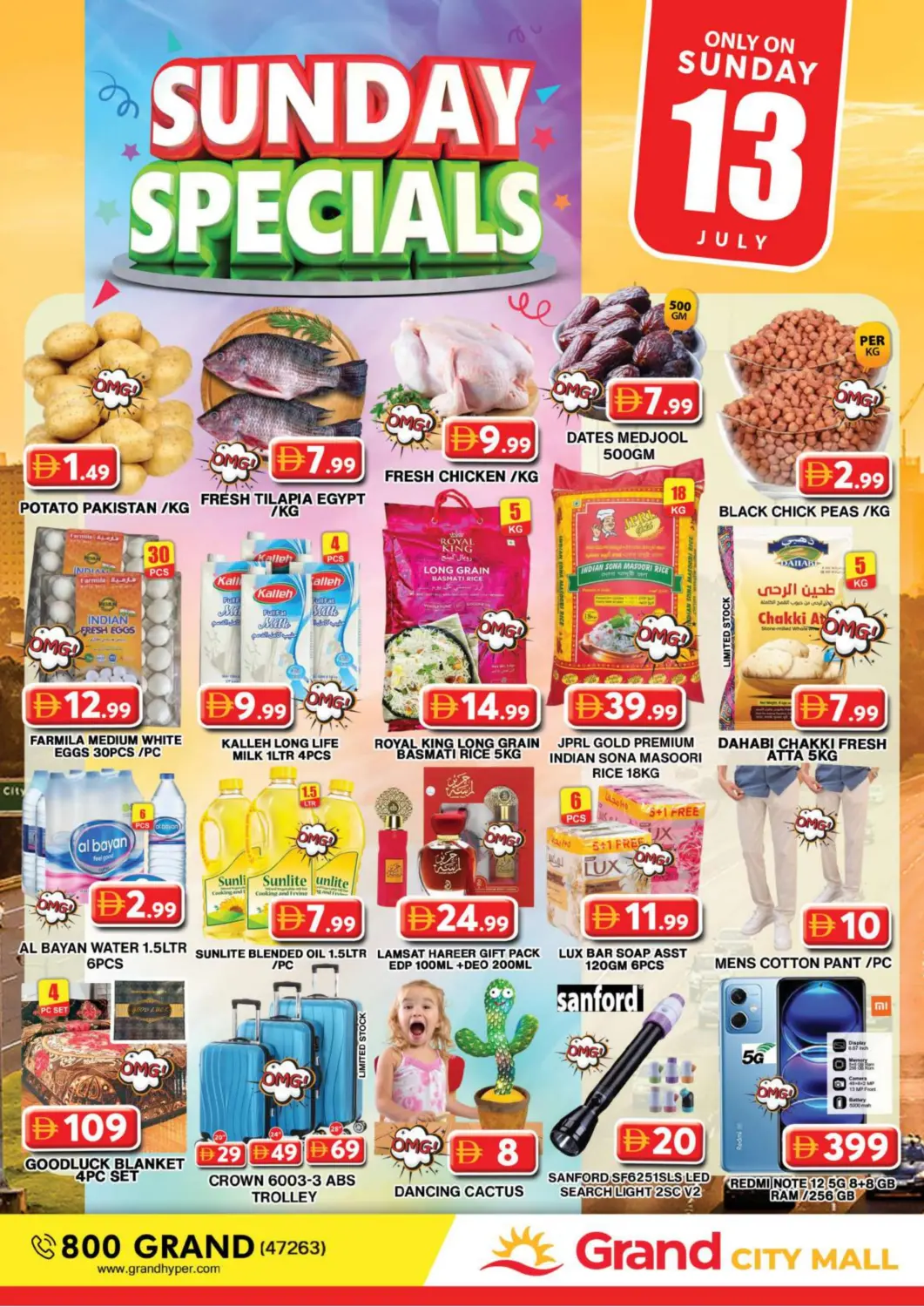 UAE - Dubai Grand Hyper Market offers in D4D Online. City Mall - Dubai. . Only On 13th July