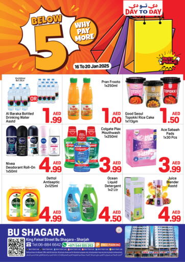 UAE - Sharjah / Ajman Day to Day Department Store offers in D4D Online. Abu Shagara, Sharjah. . Till 20th January