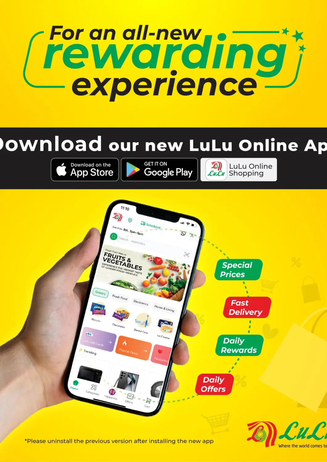 Bahrain LuLu Hypermarket offers in D4D Online. For an all-new Rewarding Experience. . Till 23rd July