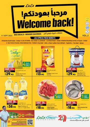 UAE - Sharjah / Ajman Lulu Hypermarket offers in D4D Online. Welcome Back!. . Till 7th September
