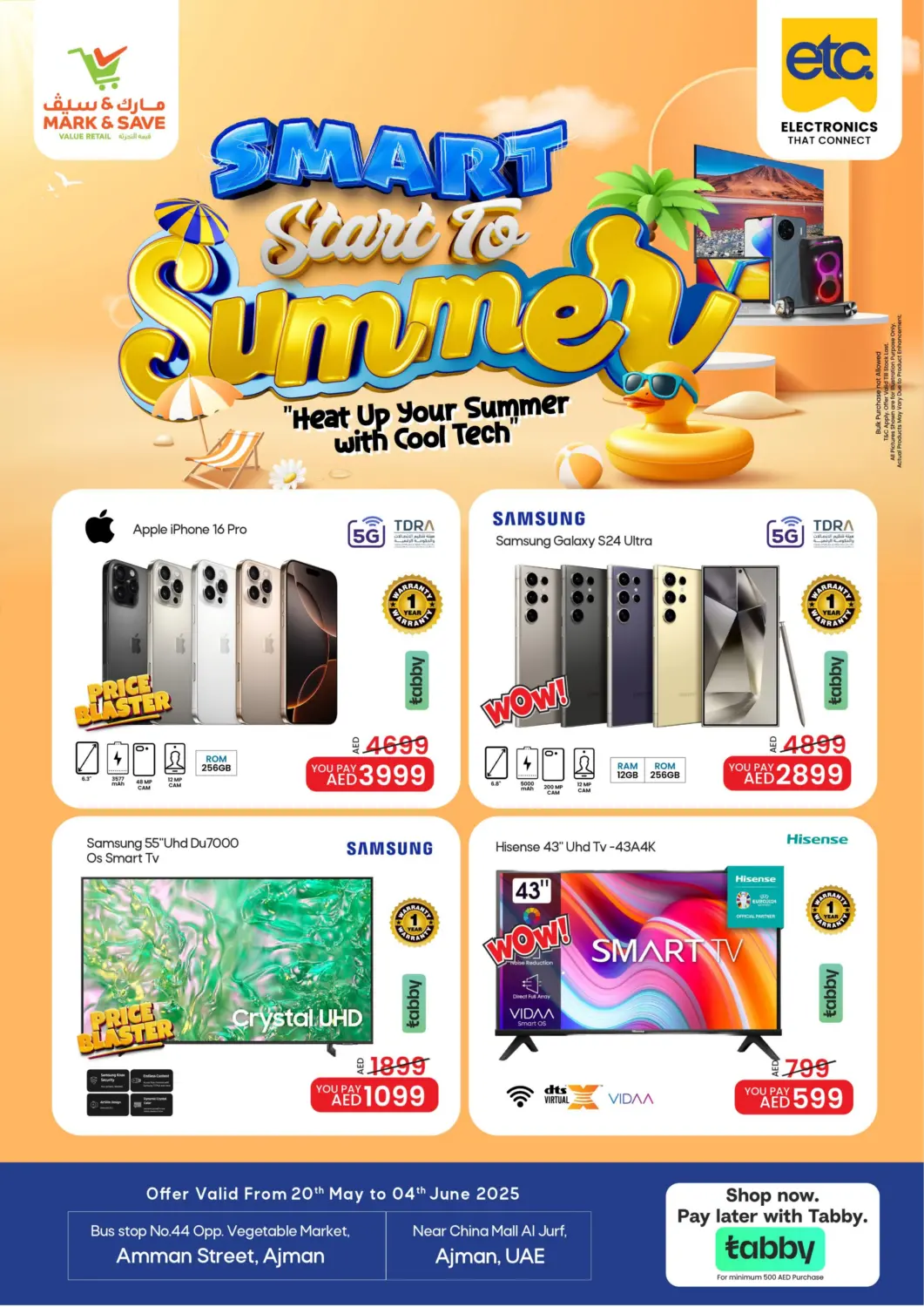 UAE - Sharjah / Ajman Mark & Save offers in D4D Online. Amman Street, Ajman. . Till 4th June