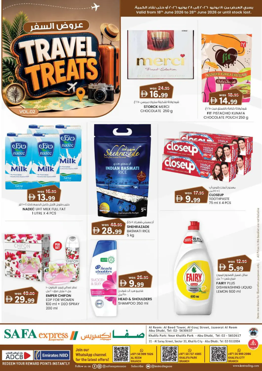 UAE - Abu Dhabi Safa Express Supermarket offers in D4D Online. Al Reem ,Khalifa Park ,Khalifa City. . Till 28th June