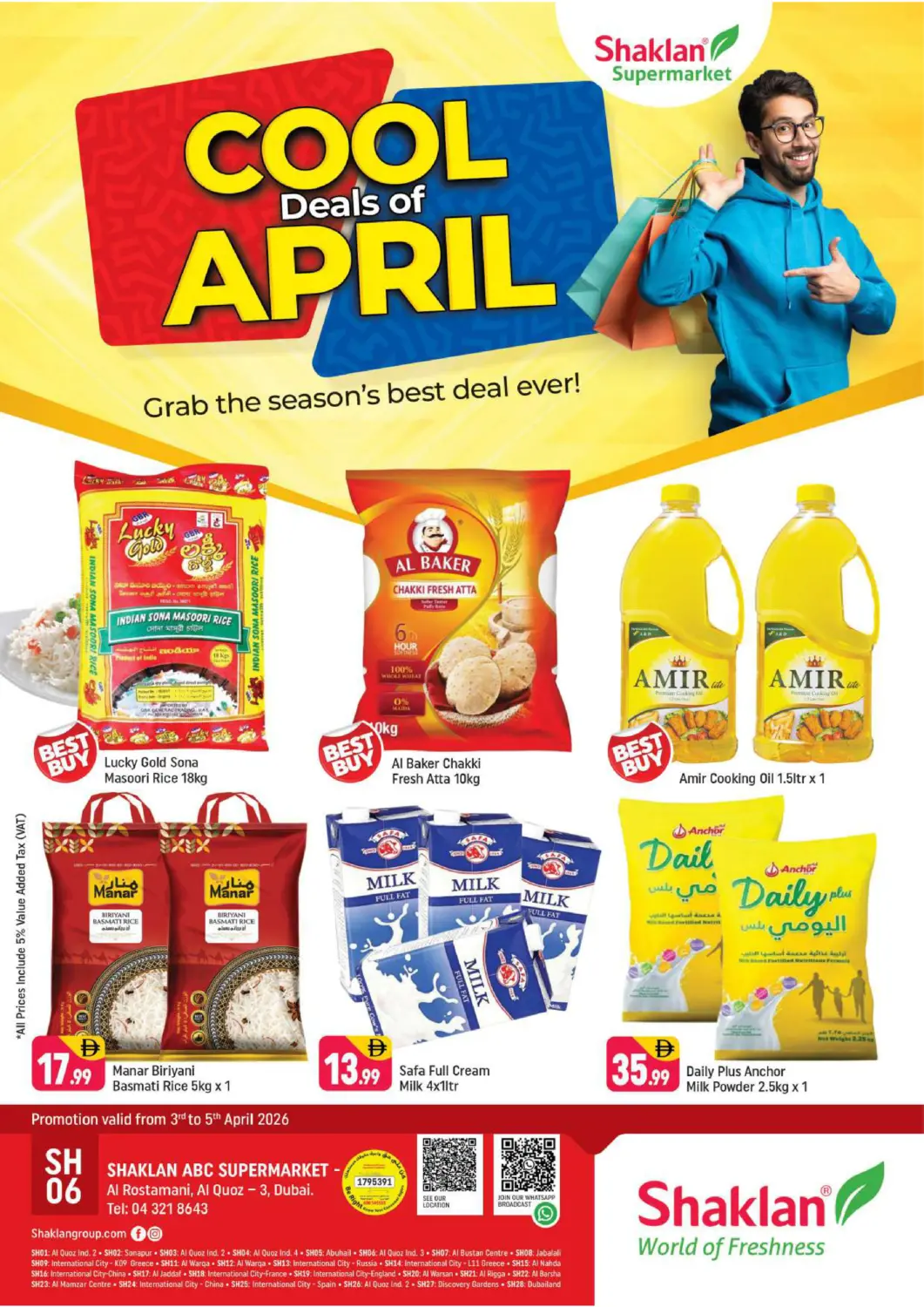 UAE - Dubai Shaklan  offers in D4D Online. Al Rostamani, Al Quoz 3-Dubai. . Till 5th April