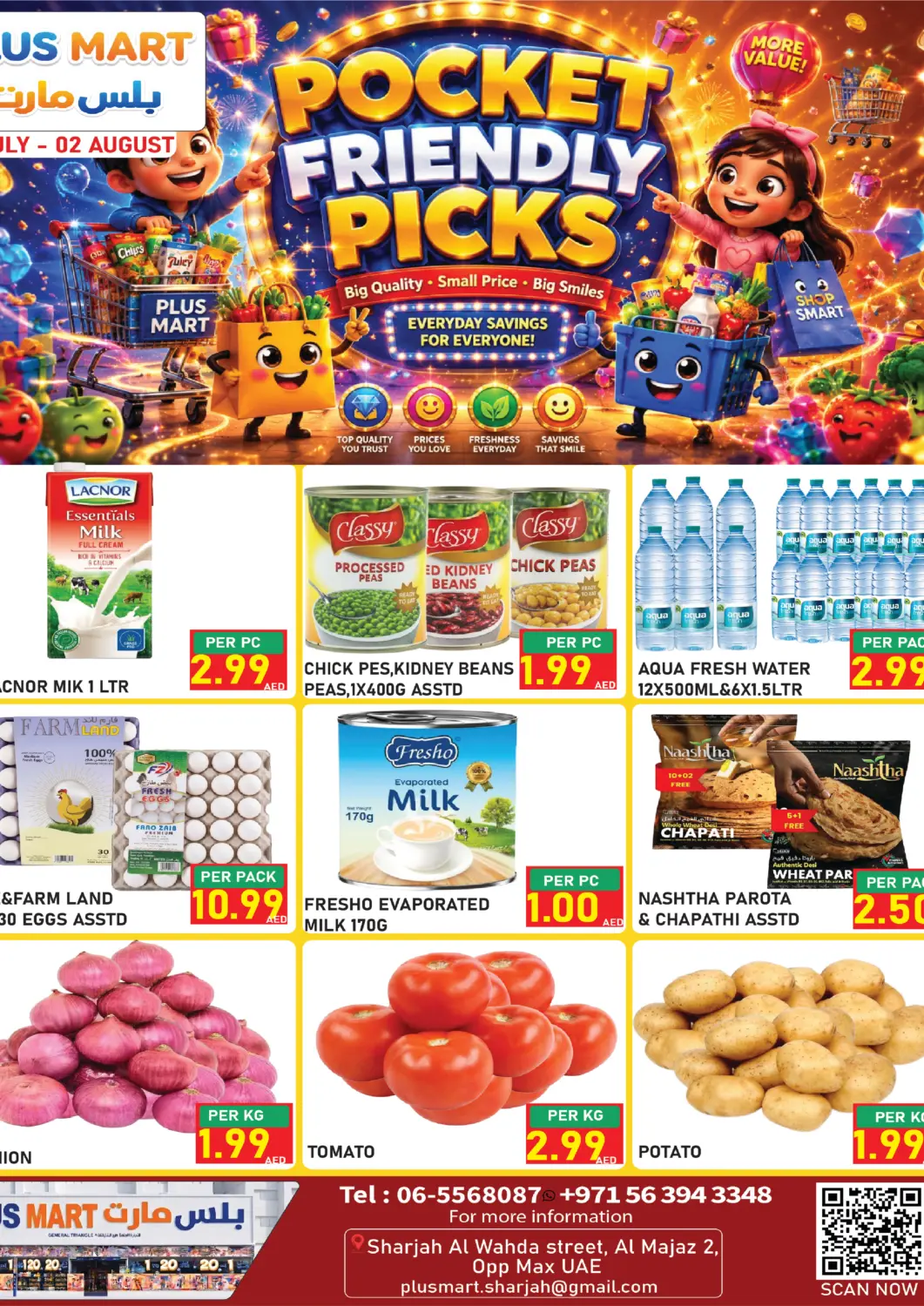UAE - Sharjah / Ajman Plus mart offers in D4D Online. Pocket Friendly Picks. . Till 2nd August