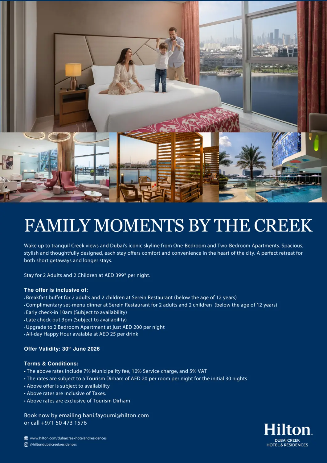 UAE - Dubai West Zone Supermarket offers in D4D Online. Family Moments By The Creek. . Till 30th June