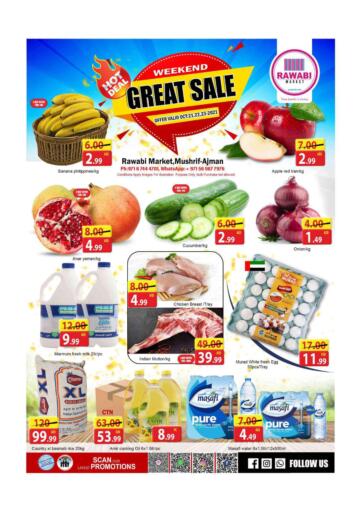 UAE - Sharjah / Ajman Rawabi Market Ajman offers in D4D Online. Mushrif - Great Sale. . Till 23rd October