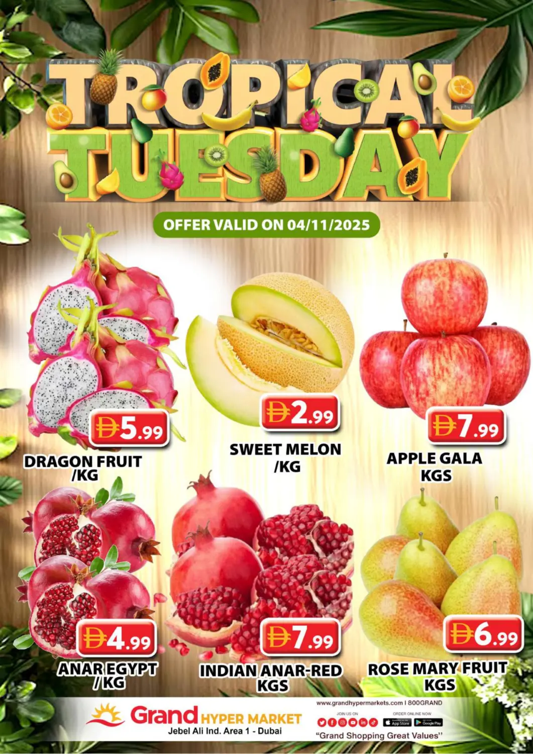 UAE - Dubai Grand Hyper Market offers in D4D Online. Jebel Ali - Dubai. . Only On 4th November