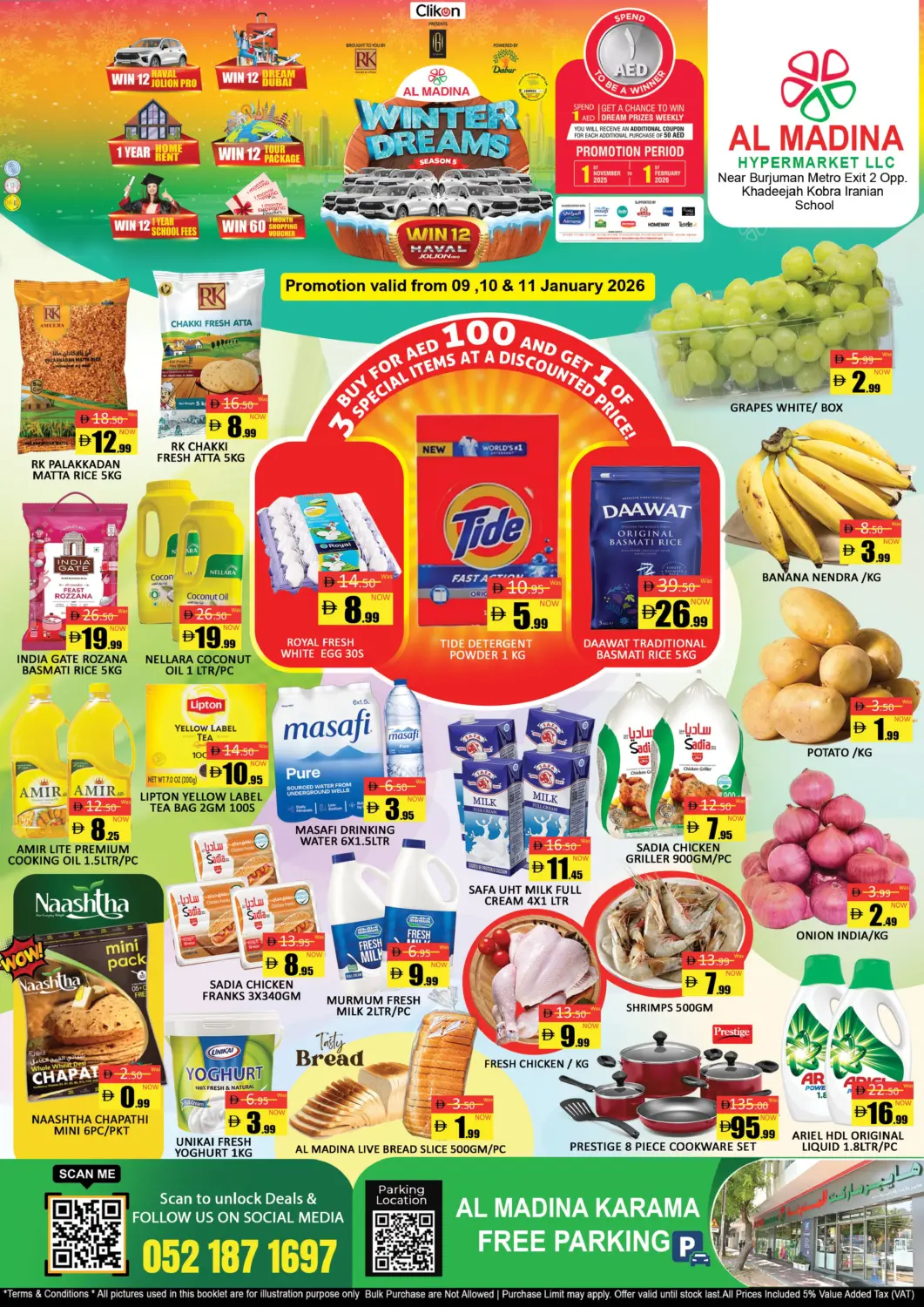 UAE - Dubai Al Madina  offers in D4D Online. Near Burjuman Metro Exit 2 - Al Karama. . Till 11th January