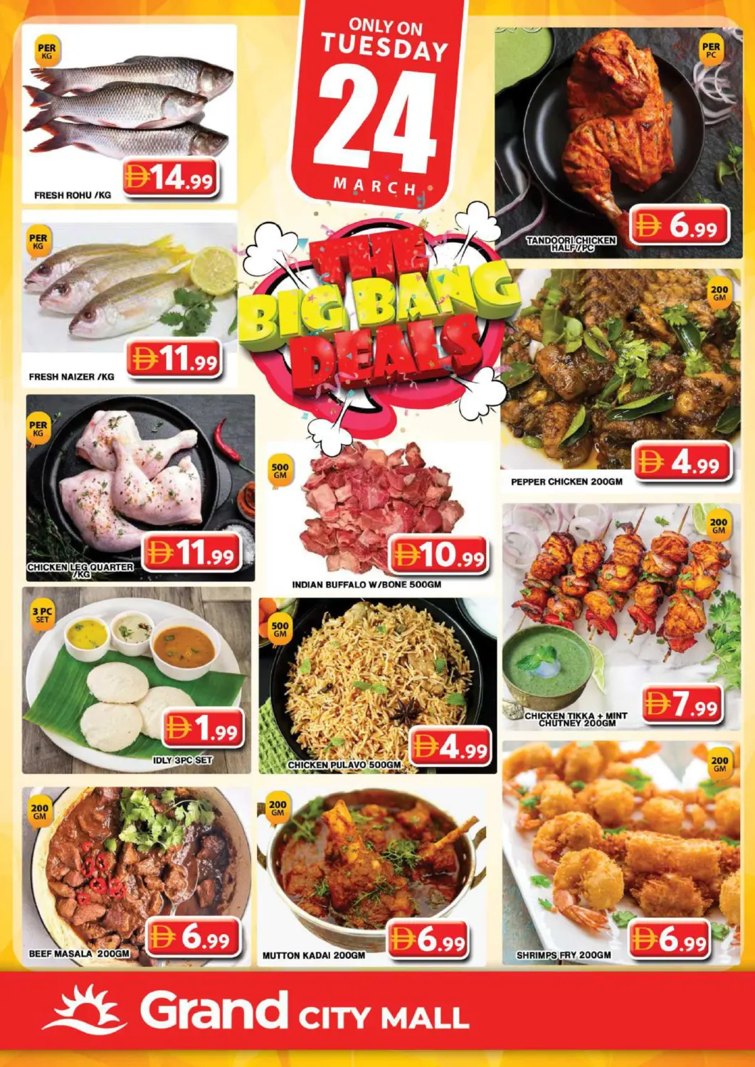 UAE - Dubai Grand Hyper Market offers in D4D Online. Grand City Mall, Dubai. . Only On 24th March