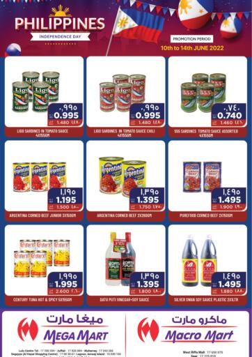 Bahrain MegaMart & Macro Mart  offers in D4D Online. Philippines Independence Day. . Till 14th June