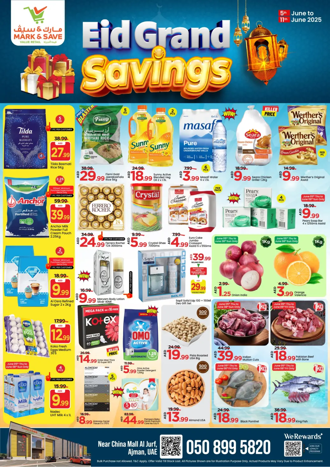 UAE - Sharjah / Ajman Mark & Save offers in D4D Online. Al Jurf ,  Ajman. . Till 11th June