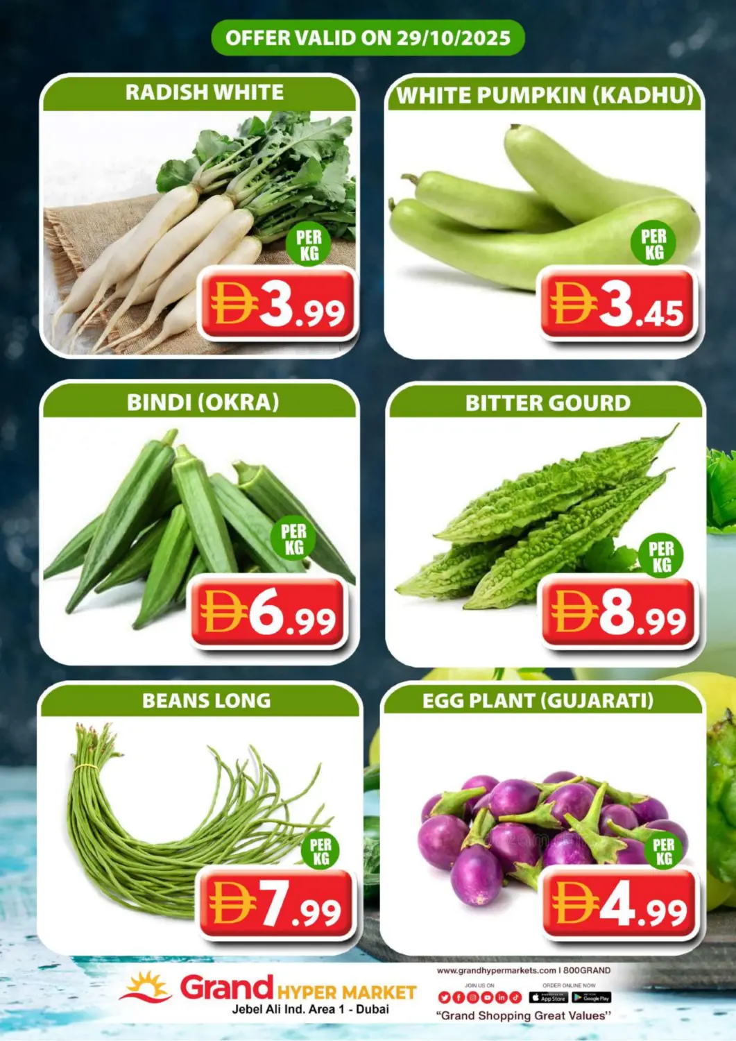 UAE - Dubai Grand Hyper Market offers in D4D Online. Jabel Ali industrial Area 1 - Dubai. . Only On 29th October