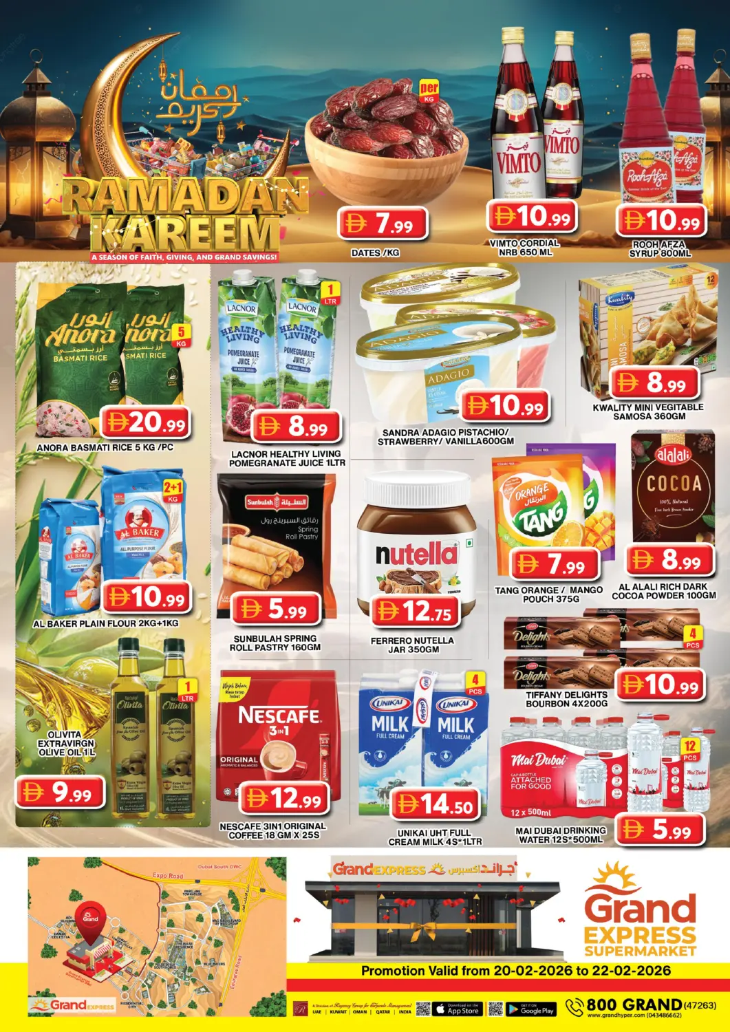 UAE - Dubai Grand Hyper Market offers in D4D Online. Grand Express Supermarket, Dubai. . Till 22nd February