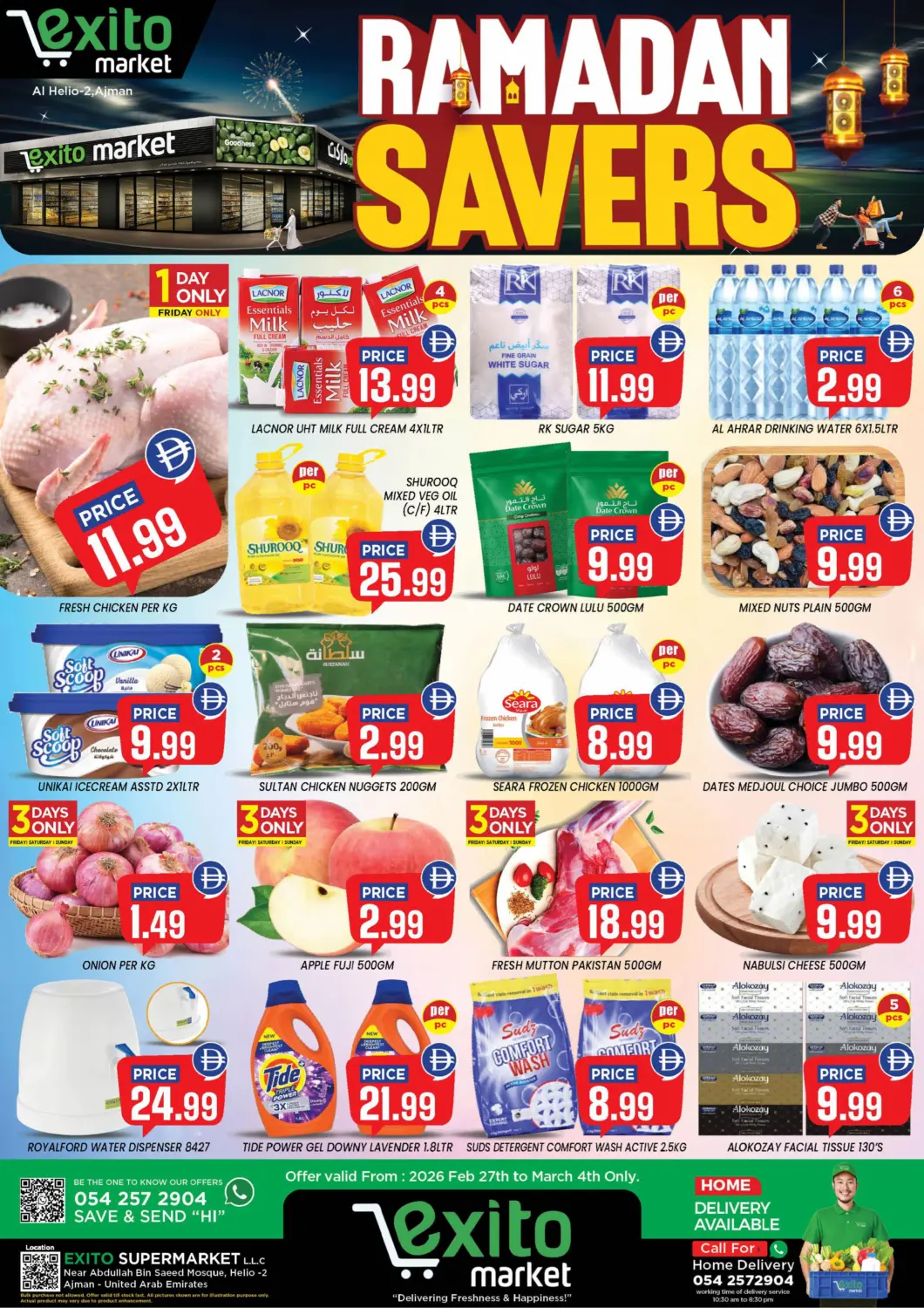 UAE - Sharjah / Ajman Exito Supermarket offers in D4D Online. Ramadan Savers. . Till 4th March