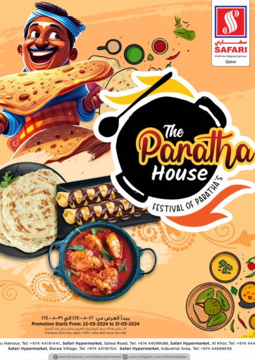 Qatar - Doha Safari Hypermarket offers in D4D Online. The Paratha House. . Till 31st May