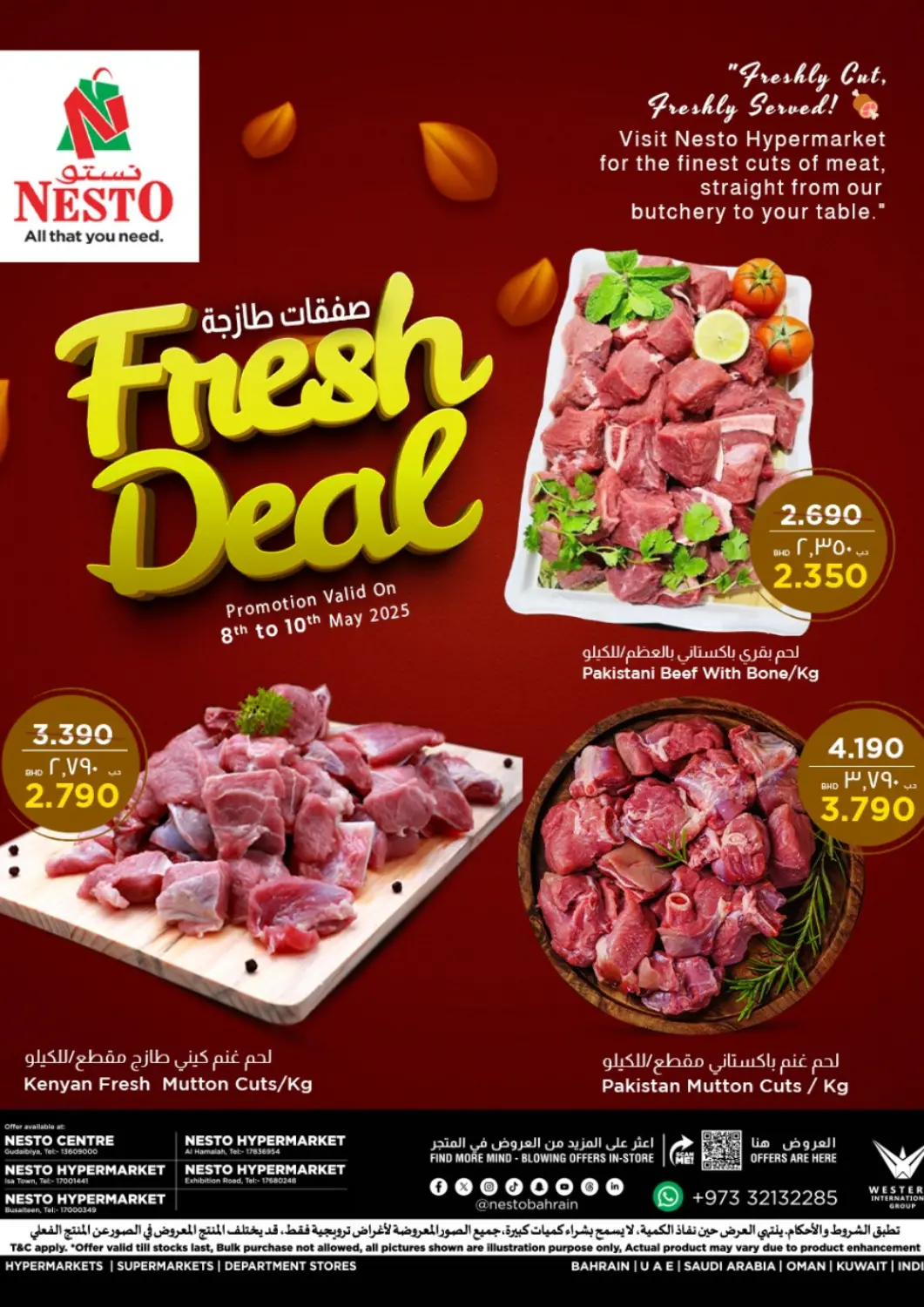 Bahrain NESTO  offers in D4D Online. Fresh Deals. . Till 10th May