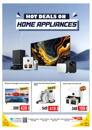 iCONNECT - Hot Deals On Home Appliances in Qatar Offers - Qatar Hot Deals On Home Appliances