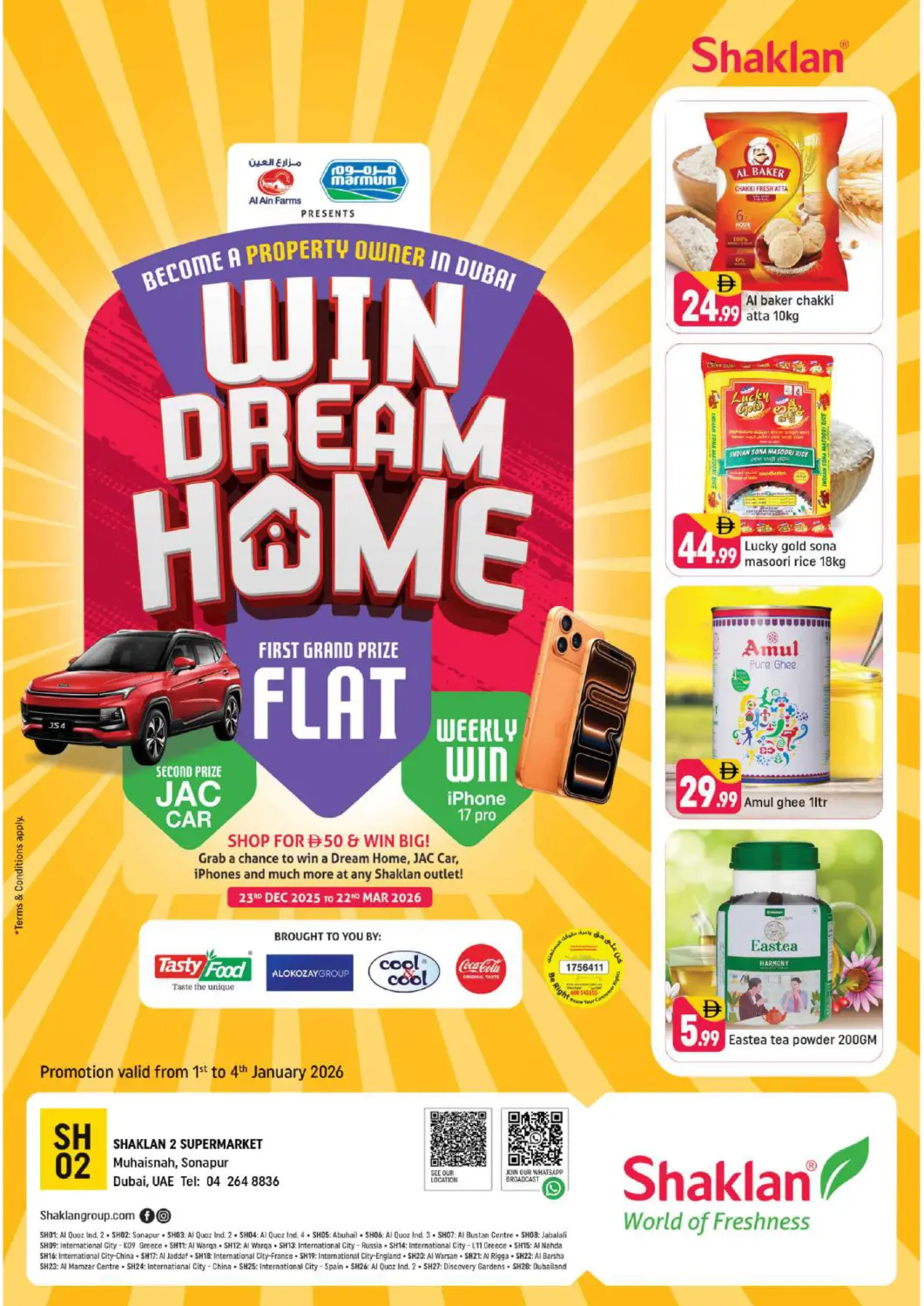 UAE - Dubai Shaklan  offers in D4D Online. Sonapur, Dubai. . Till 4th January