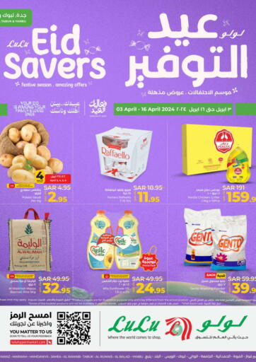 KSA, Saudi Arabia, Saudi - Jeddah LULU Hypermarket offers in D4D Online. Eid Savers. . Till 16th April