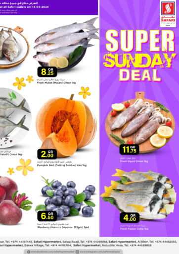 Qatar - Doha Safari Hypermarket offers in D4D Online. Super Sunday Deal. . Only On 14th April