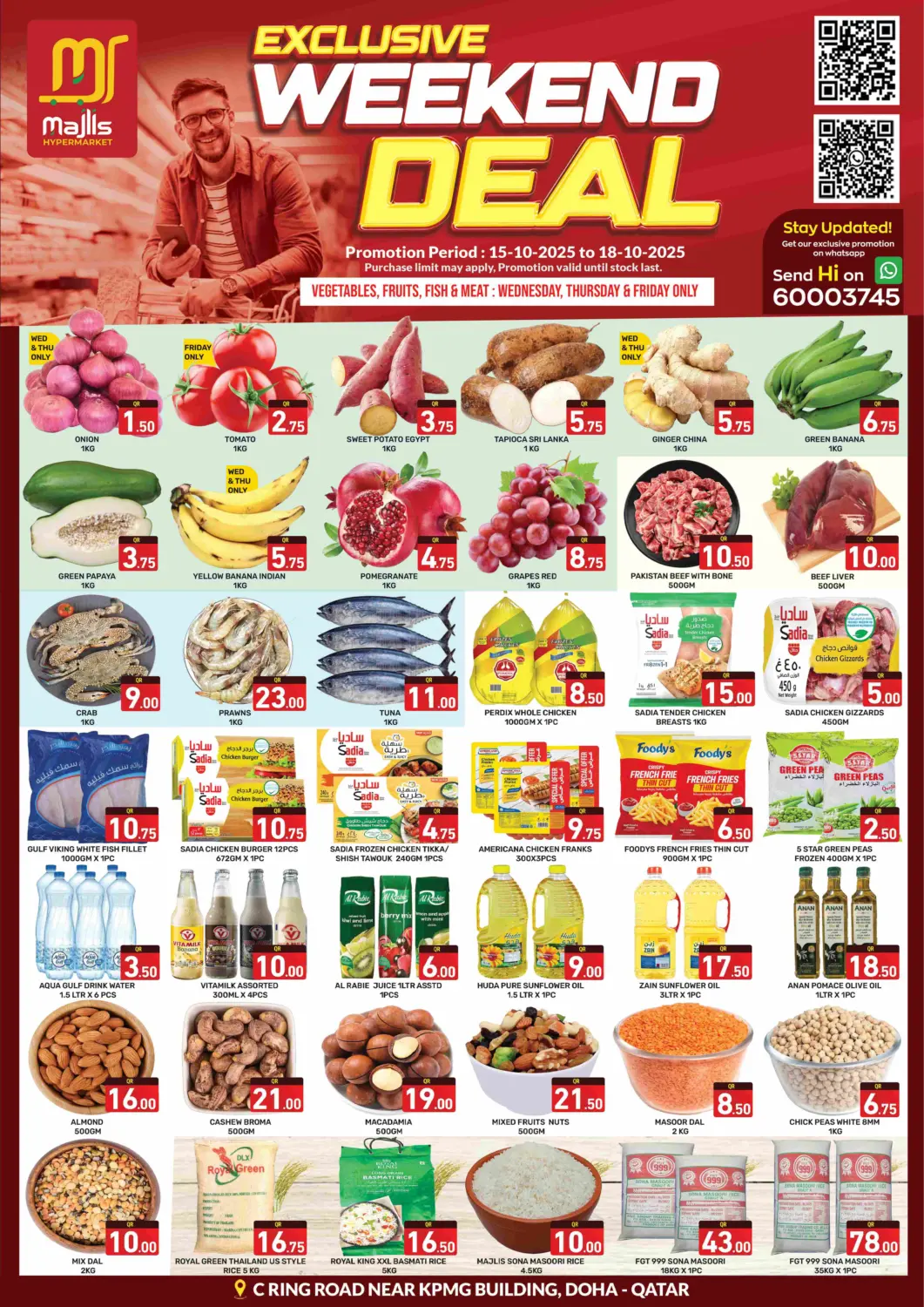 Qatar - Doha Majlis Hypermarket offers in D4D Online. Exclusive Weekend Deal. . Till 18th October